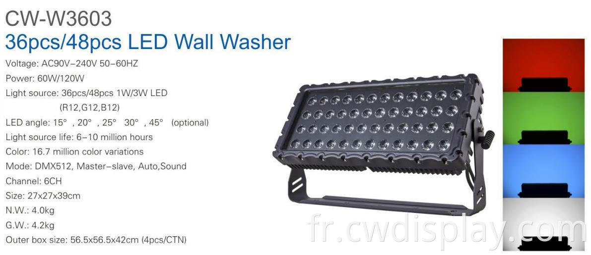 48pcs LED Wall Washer light